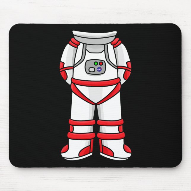 Mousepad Astronauta Cabeça de Cabeça Legal, Dia das Bruxas  (Frente)
