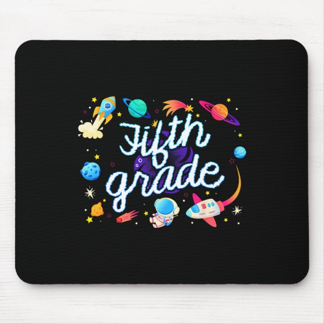 Mousepad Astronauta da Quinta Série Planetas Espaço Ck Para (Frente)