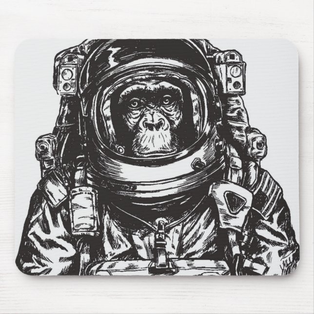 Mousepad Astronauta do macaco (Frente)