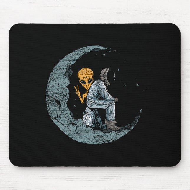 Mousepad Astronauta do Planeta Moon Spaceship (Frente)