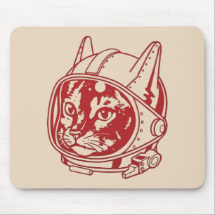 Mousepad Astronauta gato vintage