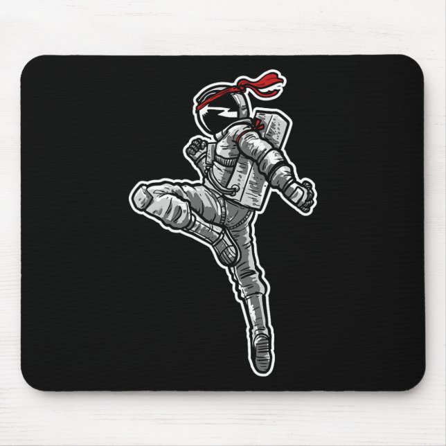 Mousepad Astronauta Muay Thai Boxing Karate Kickboxing (Frente)