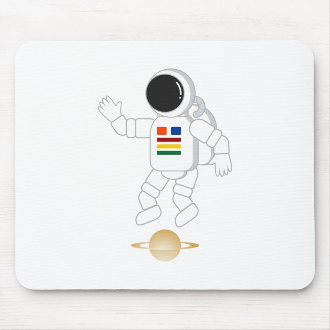Mousepad Astronauta Saturno (Frente)