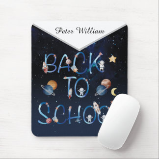 Mousepad Astronautas Planetas Espaciais, De Volta À Escola