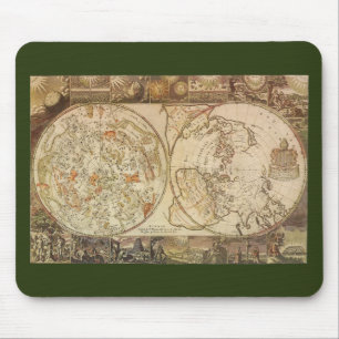 Mousepad Astronomia Antiga, Mapa Celeste Planisférico