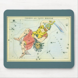 Mousepad Astronomia Antiga, Perseu e Caput Medusa