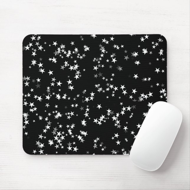 Mousepad Astronomia da Elegância Negra de Estrela Negra Lux (Com mouse)