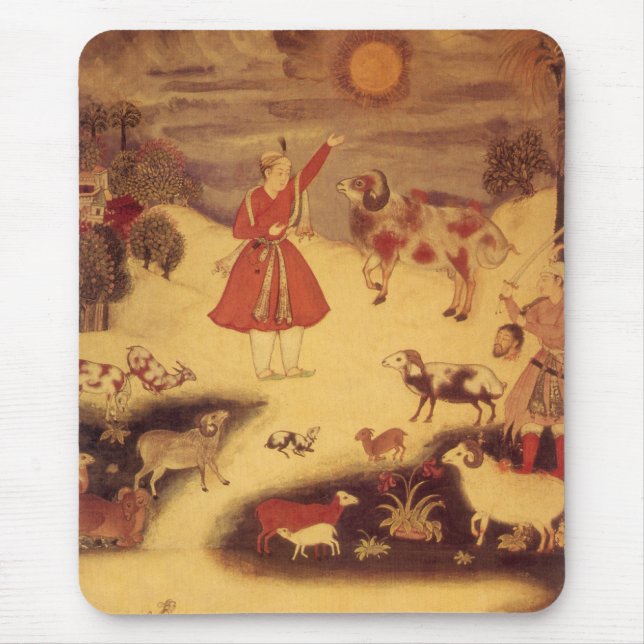 Mousepad Astronomia Vintage, Arte Celestial Asiática Antiga (Frente)