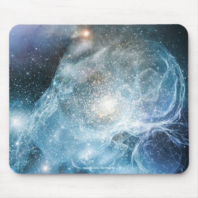Mousepad Astronomy Blue Galaxy Nebulae Exterior (Frente)