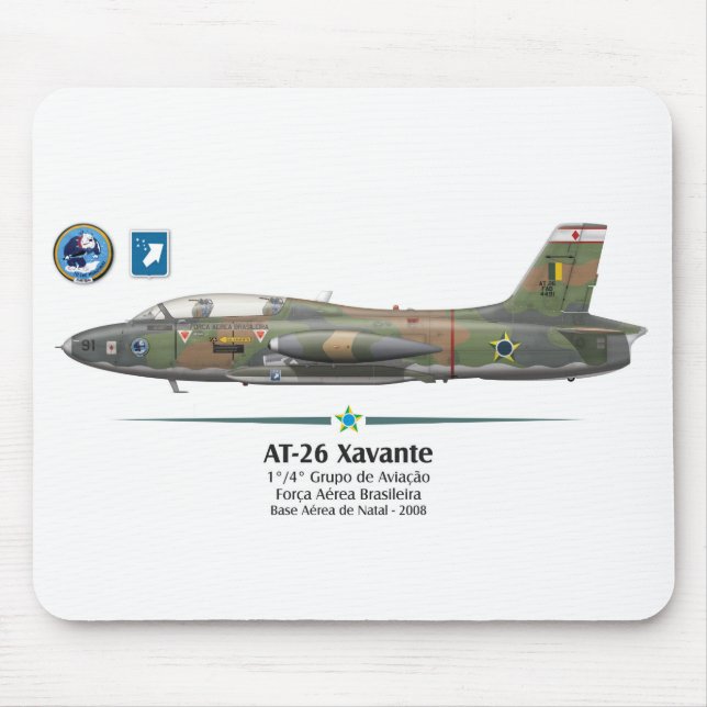 Mousepad AT-26 Xavante - Força Aérea Brasileira - FAB (Frente)