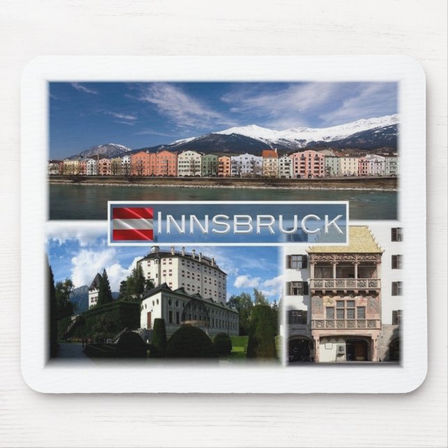 Mousepad AT Áustria - Innsbruck Tyrol - (Frente)