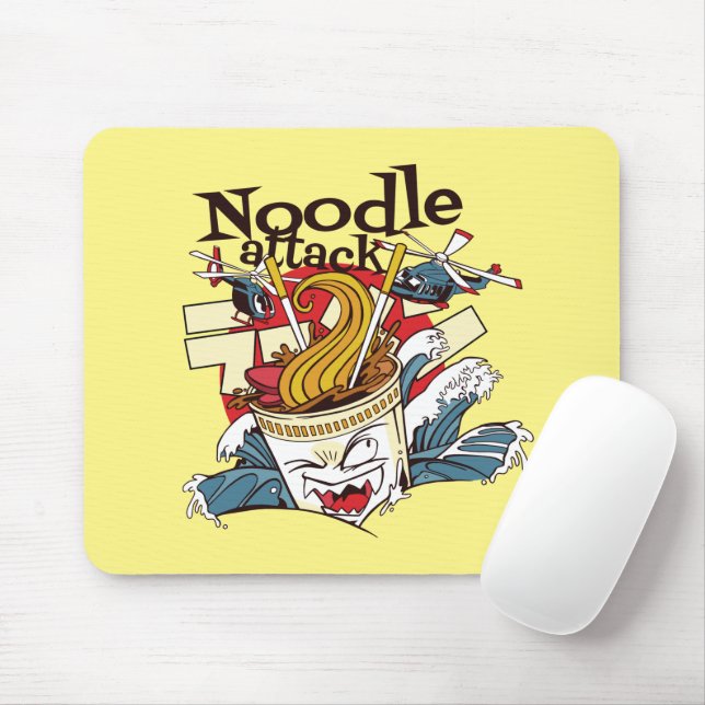 Mousepad Ataque de Macarrão (Com mouse)