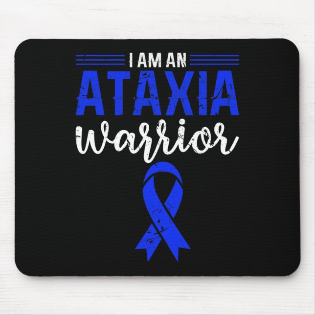 Mousepad Ataxia Warrior Blue Ribbon Imparou Coordenação A (Frente)