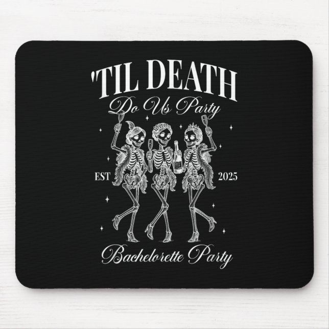 Mousepad Até que a Morte nos Separe Festa Retro de Hallowee (Frente)