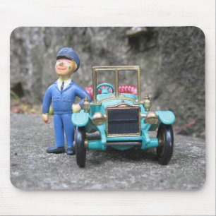 Mousepad Atendedor de Estação de Gás Vintage ARAL e carro-m