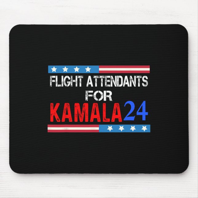 Mousepad Atendedores De Voo Para Kamala Harris 2024 (Frente)