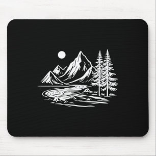 Mousepad Aterro Exterior Nas Montanhas Durante A Exploração