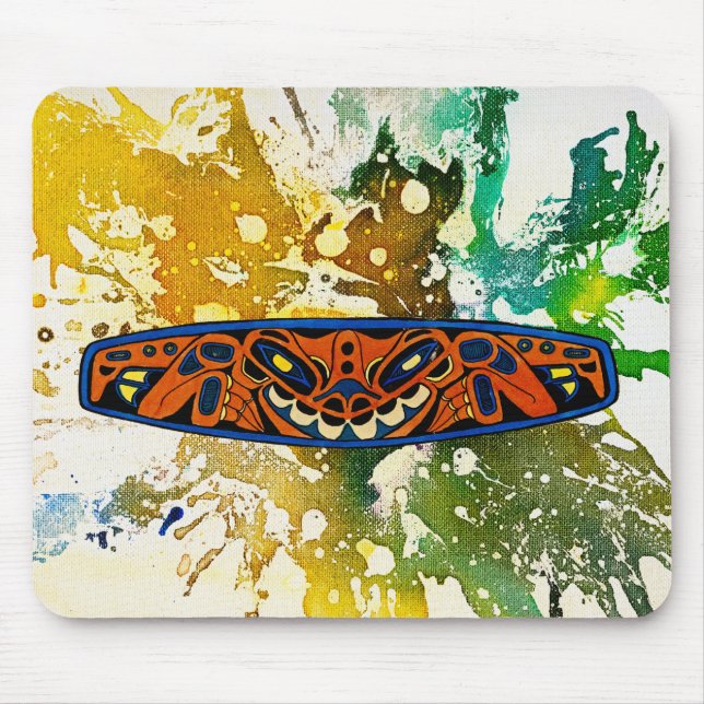Mousepad Athabascan Totem por Michael Moffa (Frente)