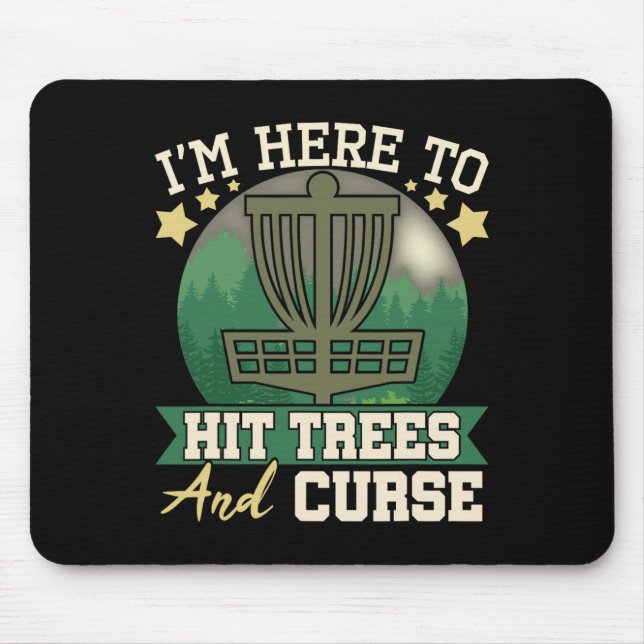Mousepad Atingir Árvores E Xingar - Jogador de Disco de Gol (Frente)