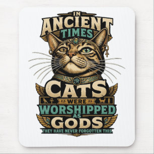 Mousepad Atitude de Gata Marrom Antiga