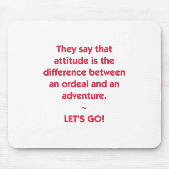 Mousepad Atitude - diferença entre Ordeal e Adventure (Frente)
