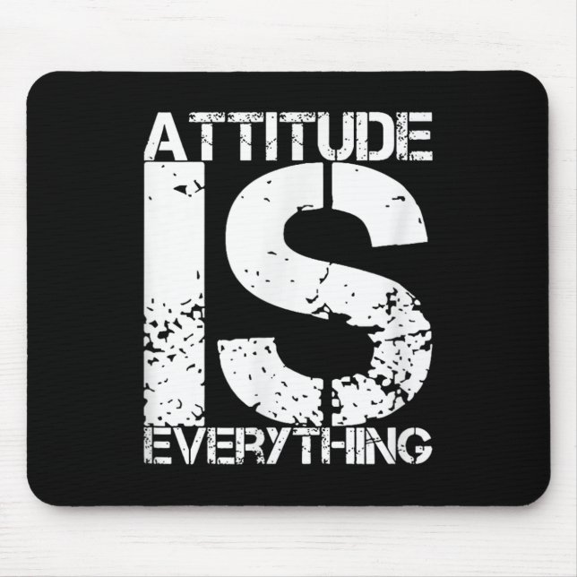 Mousepad Atitude É Tudo - Presente de Citação Inspiradora - (Frente)