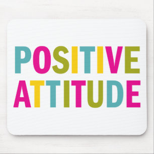 Mousepad Atitude positiva em cores brilhantes