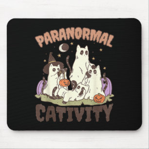 Mousepad Atividade Paranormal Gatinho Preto Fofo de Hallowe