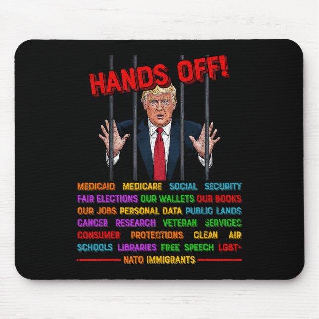 Mousepad Ativista De Protesto Na Prisão (Frente)