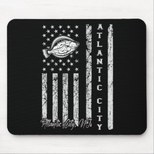 Mousepad Atlantic City Nj Para Pescadores De Pesca De Fluke