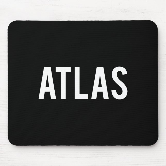 Mousepad Atlas - Cool New Funny Name Fan Gift Tee  (Frente)