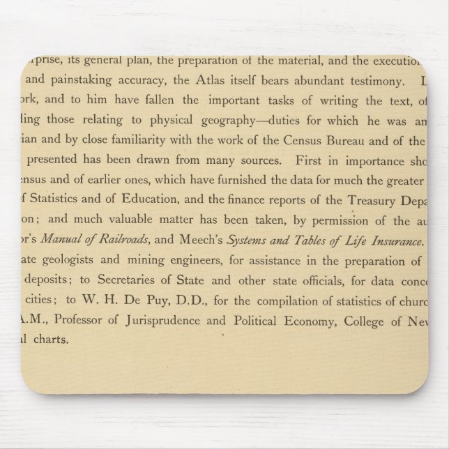 Mousepad Atlas estatístico de Scribner (Frente)