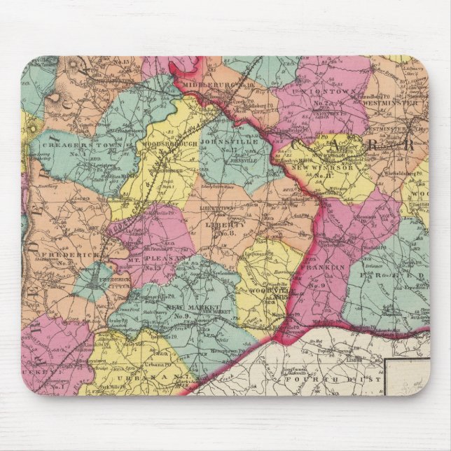 Mousepad Atlas topográfico de Maryland (Frente)