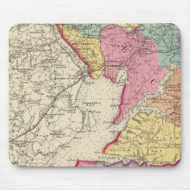 Mousepad Atlas topográfico de Maryland 2 (Frente)