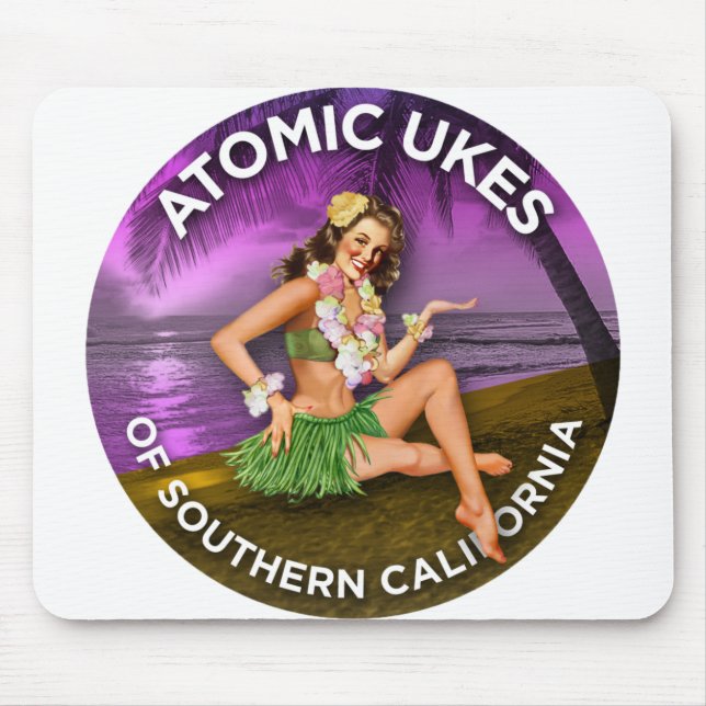 Mousepad Atomic Ukes Hula Girl (Frente)