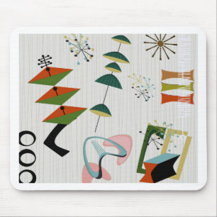 Mousepad Atômico retro da Eames-Era inspirado