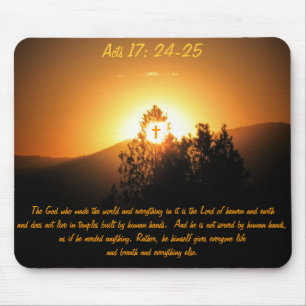 Mousepad Atos 17 O Deus Que Fez O Mundo