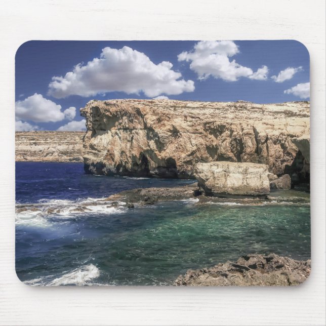 Mousepad Atração Da Janela Do Azure Em Gozo Island (Frente)
