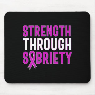 Mousepad Através da Fita Púrpura do Vício Sobriety End