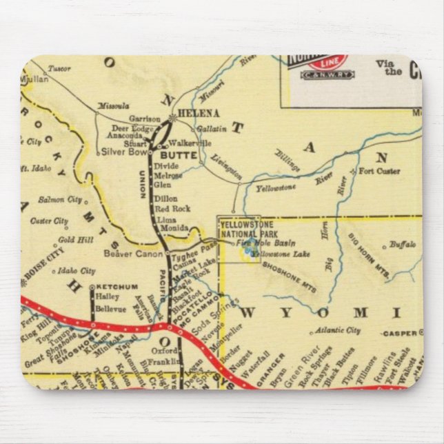 Mousepad Através do serviço de comboios de Chicago (Frente)