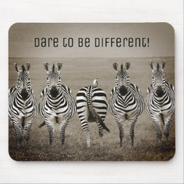 Mousepad Atrevo-me a ser diferente! Pad do Rato Zebra