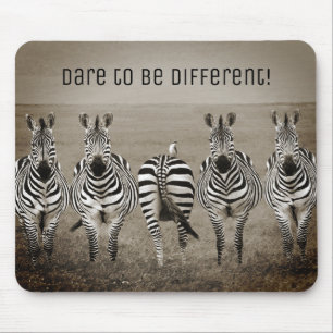 Mousepad Atrevo-me a ser diferente! Pad do Rato Zebra