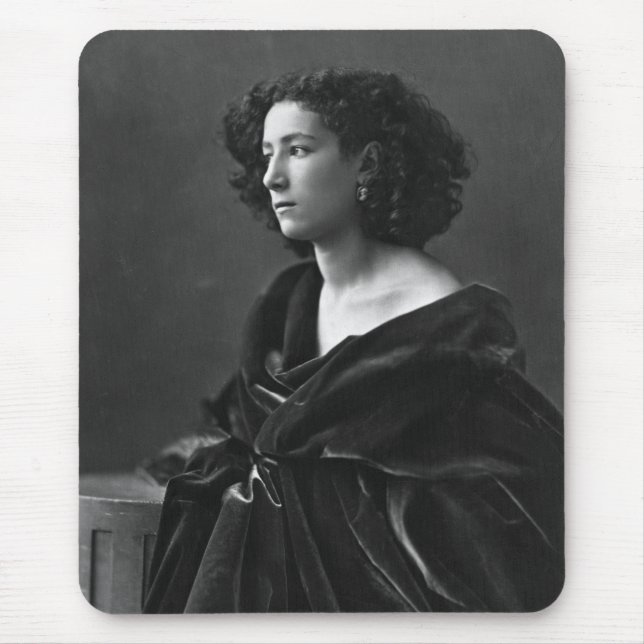 Mousepad Atriz francesa Sarah Bernhardt por Félix Nadar (Frente)