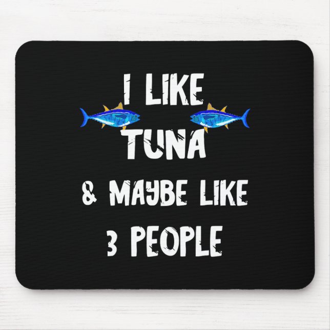 Mousepad Atum Predatório De Peixes Caixa De Atum Engraçado  (Frente)