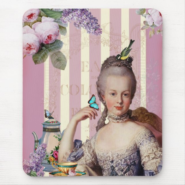 Mousepad Au pequeno Trianon de Thé - aumentou (Frente)