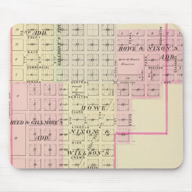 Mousepad Auburn, Nebraska (Frente)