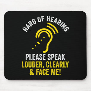 Mousepad Audição Pouco Frequente Sensibilização Dos Surdos