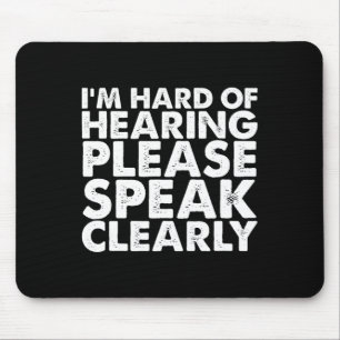 Mousepad Audição Surda Diminuiu A Linguagem De Sinal Asl