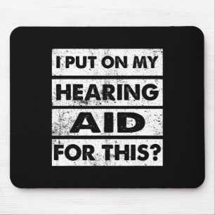 Mousepad Audição Vintage Impareceu Sensibilização dos surdo