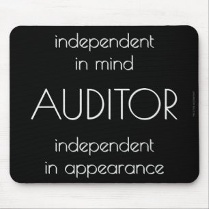 Mousepad "Auditor: Independente na mente & na aparência "